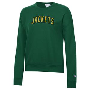 Image of Ladies Glitter Jackets Crew -  darkgreen